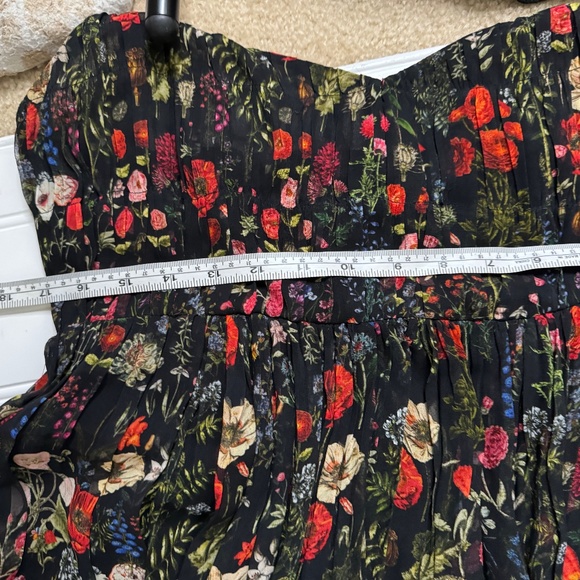 Anthropologie Payal Jain Massima Pleated Floral Boho Maxi Dress - Picture 10 of 13